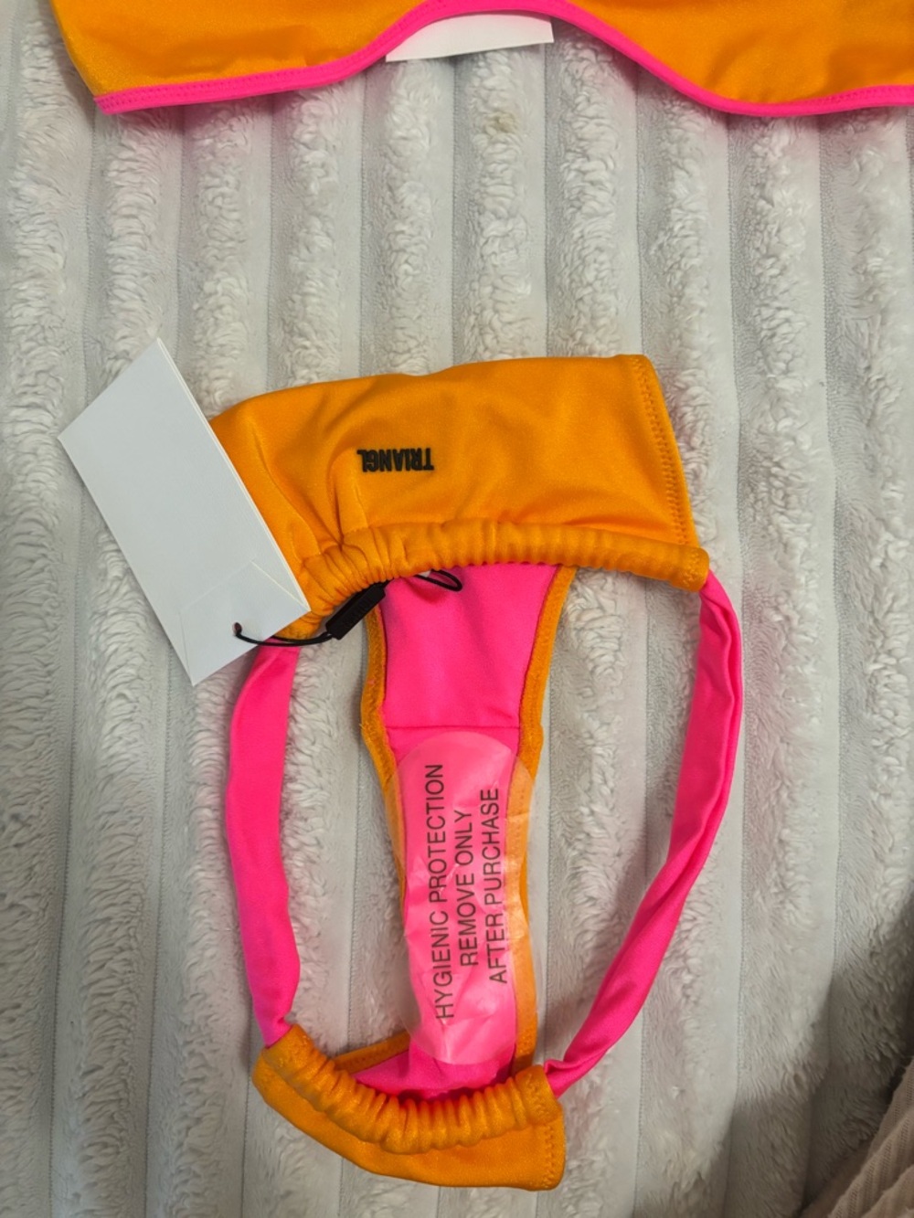 triangl swimwear Two-Tone Pink & Orange Bikini Set brand new - Picture 2 of 7